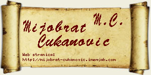 Mijobrat Čukanović vizit kartica